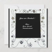 Invitation MAGIE DU PRINTEMPS, violet foncé aqua bleu vif (Dos)