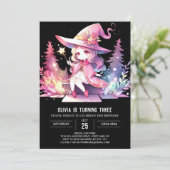 Invitation Magie mignonne Anniversaire (Debout devant)