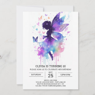 Invitation Magie moderne Fairycore Anniversaire
