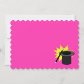 Invitation Magie moi Anniversaire rose (Dos)