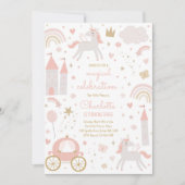 Invitation Magie Princesse habille Fairytale Anniversaire (Devant)