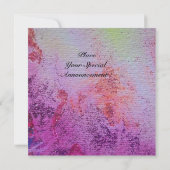 Invitation MAGIES D'OR ABSTRAITES TOURBILLONS glace rose fuch (Dos)