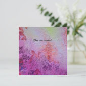 Invitation MAGIES D'OR ABSTRAITES TOURBILLONS glace rose fuch (Debout devant)