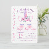 Invitation magique à l'anniversaire de l'Unicorne (Debout devant)