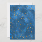 Invitation Magique adorable Unicorne 5e fête d'anniversaire (Dos)