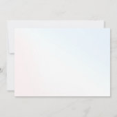 Invitation Magique Arc-en-ciel Unicorn rose or photo Annivers (Dos)