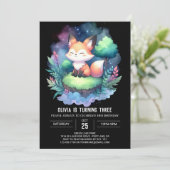 Invitation Magique Boho Fox Anniversaire numérique (Debout devant)