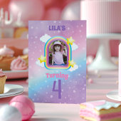 Invitation Magique couleur Unicorn Girly Anniversaire