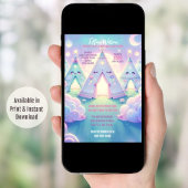 Invitation Magique Cute Sleepover fête d'anniversaire