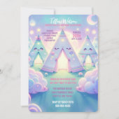 Invitation Magique Cute Sleepover fête d'anniversaire (Devant)