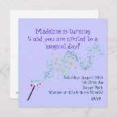 Invitation magique d'anniversaire (Devant / Derrière)