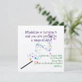 Invitation magique d'anniversaire 2 (Debout devant)