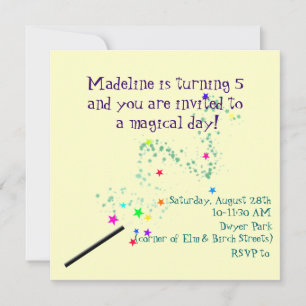 Invitation magique d'anniversaire 3