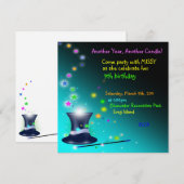Invitation magique de fête d'anniversaire de (Devant / Derrière)