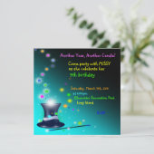 Invitation magique de fête d'anniversaire de (Debout devant)