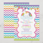 Invitation magique de fête d'anniversaire de (Devant / Derrière)