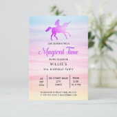 Invitation magique de fête d'anniversaire de la (Debout devant)