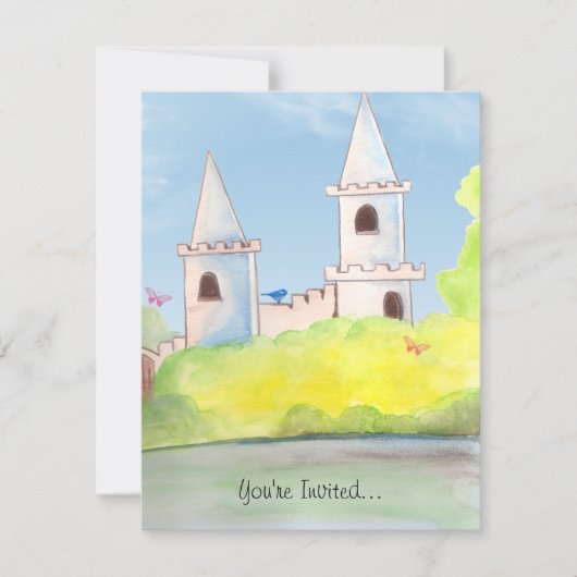 Invitation magique de partie d'aquarelle de (Devant)