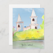 Invitation magique de partie d'aquarelle de (Devant / Derrière)