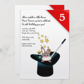 Invitation magique de partie de casquette (Devant / Derrière)