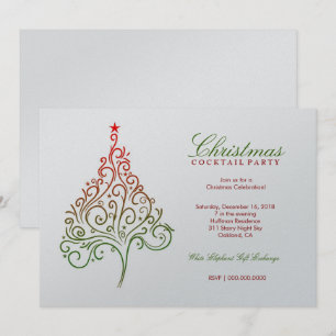 Invitation magique des sapins de Noël SilverMetal