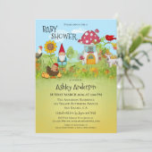 Invitation Magique Enchanted Garden Baby shower (Debout devant)