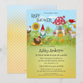 Invitation Magique Enchanted Garden Baby shower (Devant / Derrière)