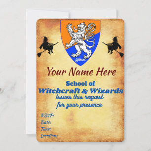 Invitation Magique et Plate, Taille: 5" x 7" Invi