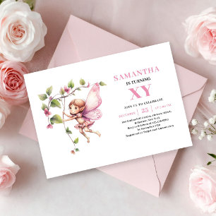 Invitation magique florale pour le 1er anniversair