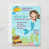 Invitation Magique Mermaids Pool Party (Devant)