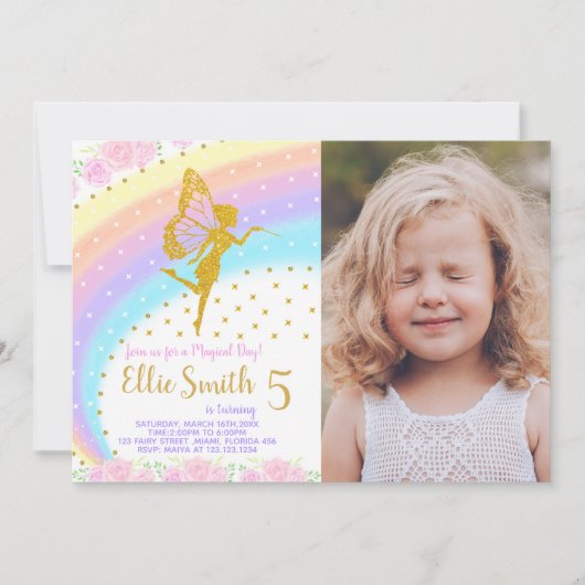 Invitation magique Pastel (Devant)