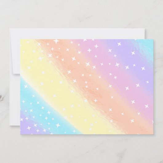 Invitation magique Pastel (Dos)