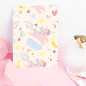 Invitation Magique Pastel Rainbow Cute Unicorn Anniversaire