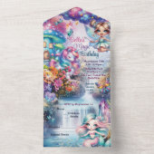 Invitation magique pour fête et shower (À l'intérieur)