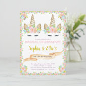 Invitation magique pour filles jumelles (Debout devant)