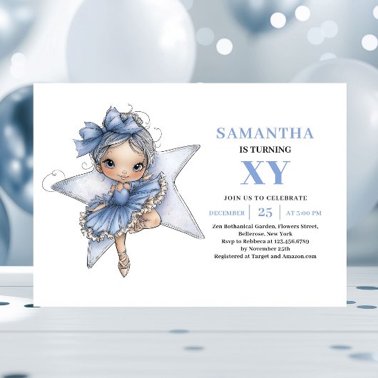 Invitation magique pour les 2 ans de la mignonne F