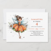 Invitation magique pour les 6 ans de la Fée Capric (Devant)