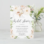 Invitation Magique Printemps d'hiver Floral Élégante Fête des (Debout devant)