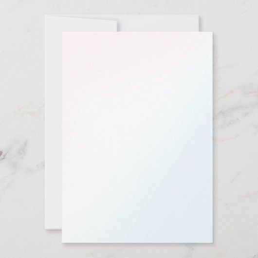 Invitation Magique Rainbow Unicorn rose or fête d'anniversair (Dos)