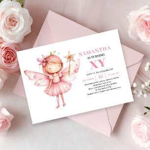 Invitation Magique Rose pour les 8 ans de la Migno