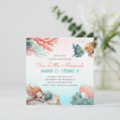 Invitation Magique Sous L'Aquarelle De La Mer (Debout devant)