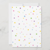 Invitation Magique Unicorn Pastel Gold Fairytale Anniversaire (Dos)