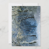 Invitation Magique Winter Wonderland Noël Party (Dos)