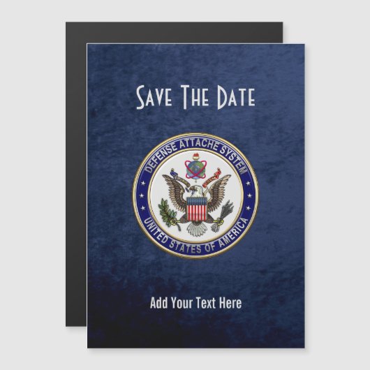 Invitation Magnétique [100] Emblème du système d'attaché de défense des  (Devant / Derrière)