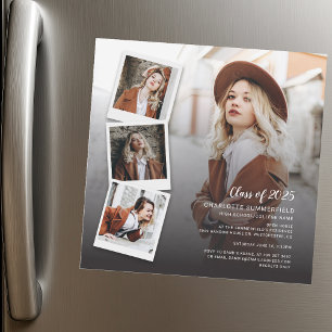 Invitation Magnétique 2025 Graduation Graduation Photos Open House Custo