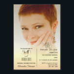 Invitation Magnétique 50 et fabuleux, Elegant Gold 50th Birthday Photo<br><div class="desc">Luxe,  élégant,  simple,  typographie or ombre 50e Anniversaire invitation magnétique avec photo personnalisée. Design glamour,  élégant,  sophistiqué "50 and Fabulous".</div>