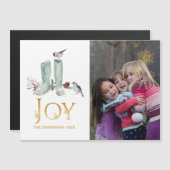 Invitation Magnétique À feuillage persistant - Wintertide Woodland Photo (Devant / Derrière)