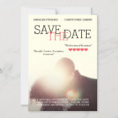 Invitation Magnétique Affiche de cinéma Enregistrer la date (Recto)
