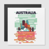 Invitation Magnétique Affiche de voyage Australie (Devant / Derrière)