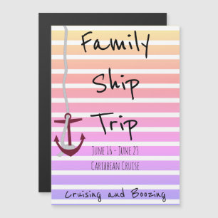 Invitation Magnétique Aimant d'état de croisière personnalisé